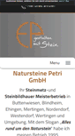 Mobile Screenshot of natursteine-petri.de