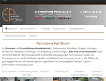 Tablet Screenshot of natursteine-petri.de